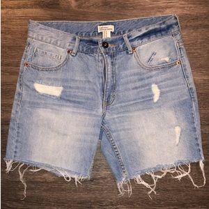Forever 21 Distressed denim shorts